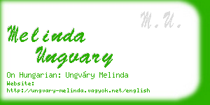 melinda ungvary business card